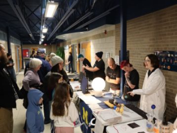 UM Astronomy Graduate Students at Outreach Event 